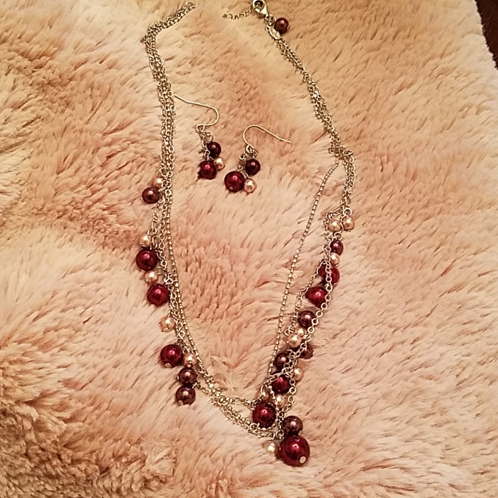 Premier designs set of necklace and earrings .